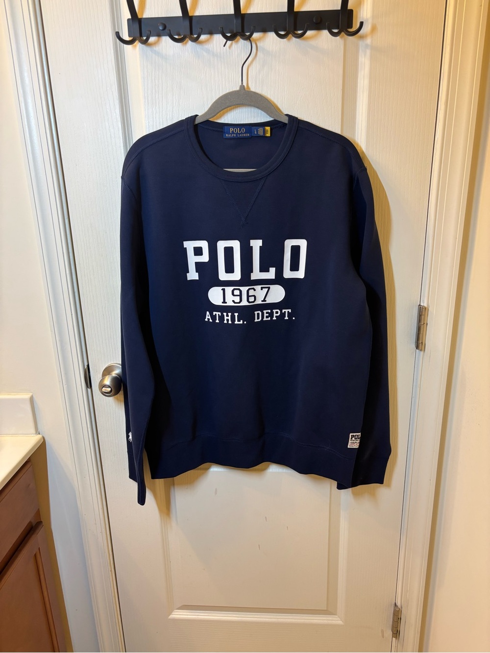 Polo Ralph Lauren 1967 Athl Dept Varsity Logo Crewneck Sweatshirt Navy Men’s